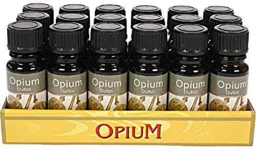 Duftöl Aromaöl Raumduftöl 10ml Lampenöl Duftlampen Weihnachtsdufte Duftöl Aromaöl Raumduftöl ca. 46 verschiedenen Duftnoten (Opium, 12er Pack)