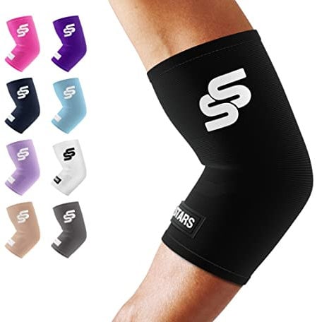 Sleeve Stars Elbow Compression Sleeve for Women & Men, Elbow Support for Pain Relief & Arthritis, Tennis Elbow Sleeve Tendonitis Brace, Arm Protector Wrap for Weightlifting