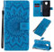 CHcase Cover per Xiaomi Redmi Note 9 PRO Custodia Portafoglio a Libro in Pelle Flip Cover con Porta Carte, Chiusura Magnetica Case Antiurto Bumper Fiore Girasole per Xiaomi Redmi Note 9 PRO - Blu