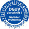 Prüfplakette DGUV Vorschrift 3 Nächster Prüftermin, selbstklebend, Prüfaufkleber, Prüfetikett, Plakette (30 mm Ø, Blau, 100)