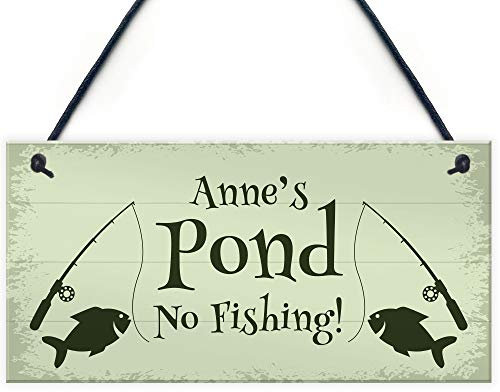 RED OCEAN Personalised POND Sign Garden Summerhouse Shed Sign Home Decor Gift