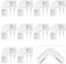 HOMMAND 90 grad LED profil eckverbinder 10 Stück, U Form LED Kanal Eckverbinder, 90-Grad-Eckverbinder für U Form LED Aluminium Profil, inklusive Schrauben