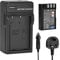 DSTE EN-EL9 ENEL9A (1900mAh/7.4V) Battery and Charger Kit Compatible with Nikon D40, D40x, D60, D3000, D5000