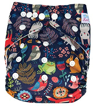 Stoffwindel Tierchen inklusive Einlage