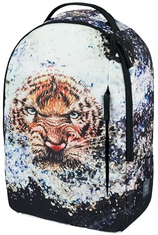 Baagl Schulrucksack Teenager Studenten Rucksack Daypack Tagesrucksack Laptop Rucksack (Tiger)