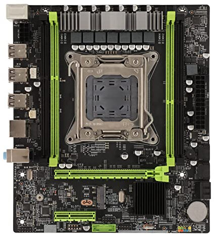 X79MS Desktop-Motherboard, LGA 2011 4-Sockel-Computer-Mainboard, 4 DDR3 64 GB PC-Motherboard, M.2 NVME-Port M ATX-Gaming-Motherboards, 4 SATA2.0, 10 USB2.0, PCI E 16X