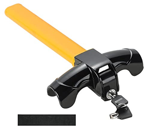 DASBET Auto Lenkradschloss Anti-Diebstahl-Gerät Universal Auto Sicherheit Anti-Diebstahl Rotary Lenkradschloss mit Schlüssel