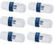 LILENO HOME Microfaser Nackenrolle 15x40 cm [6er Set] bis 95 Grad waschbar mit Reißverschluss - Kopfkissen 15x40 cm als Kissen-Füllung für Bett oder als Deko-Kissen - Sofa-Kissen & Zier-Kissen