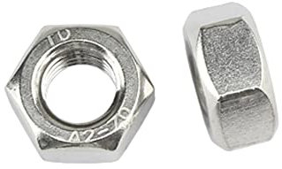 10 Stk Sechskantmutter DIN 934 M7 - Edelstahl V2A