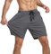 JustSun Kurze Hosen Herren Shorts Sommer Kurz Sporthose Herren Jogginghose Sport Shorts Sweatshorts Trainingshose Laufshorts mit Reissverschluss Grau 3XL