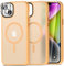 Mootobo 5 in 1 Magnetic for iPhone 14 Case/iPhone 13 case, Built-in 2 Screen Protector + 2 Camera Protector, Support MagSafe Accessories Military-Grade Protection Case - Orange