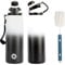 Fjbottle Gourde Isotherme avec Couvercle Magnétique - 400ml/600ml/800ml/1L/1.5L - Bouteille Isotherme Étanche sans BPA, Gourde Inox Bouche Standard, Gourde Enfant pour Sport, Gym, Voyage