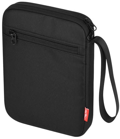 Homakover Lichttherapie-Lampenhülle, kompatibel mit Verilux HappyLight Lucent, Reise Slim Schutzhülle für Lichttherapielampe, tragbare kratzfeste Tragetasche mit Tasche und Griffschlaufe (schwarz)