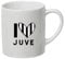 Tazza colazione bianca in ceramica con stampa personaggio a scelta possibilità di personalizzazione Idea regalo festa a tema compleanno battesimo natale bomboniera (I Love Juve)