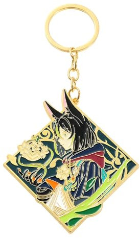 1 x Genshin Impact Schlüsselanhänger, niedlicher Spielcharakter, Anime-Persönlichkeit, Schultasche, Tighnari, Einheitsgröße