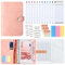 AiQInu Classeur A6, en PU Cuir Budget Planner Couverture avec 10 PVC Enveloppe Budget, 12 Feuilles Budget en Français, 3 Autocollants de Mots Français et 3 Autocollants