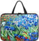 UOIMAG Irises in the Garden Laptophülle, Notebooktasche, Computertasche, Tablet, Aktentasche, Tragetasche, Größe S