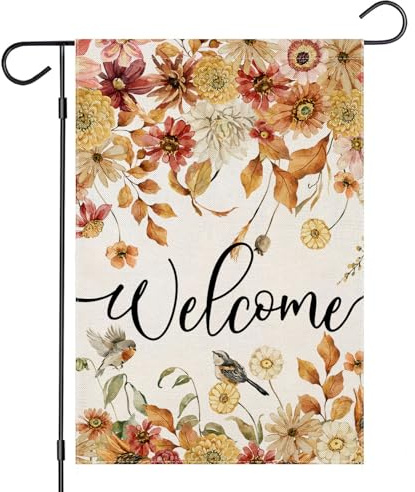 EKOREST Herbst-Gartenflagge, Flagge, 27,9 x 45,7 cm, doppelseitig, 4-FALL-1