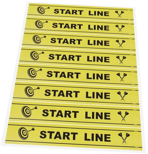 Gogogmee Dart Abwurflinie Bodemarkierung Spielfeld Markierung Selbstklebend Für Dartspieler Party Zubehör Und Spielboden Hinweislinie