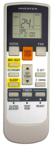 AR-RAH1U Télécommande de rechange pour climatiseur Fujitsu AR-RAH1E AR-RAH2E