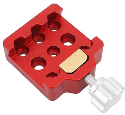 Telescope Dovetail Saddle Clamp, Telescope Dovetail Clamp, 8 Hole Portable Aluminum Alloy for Telescopes