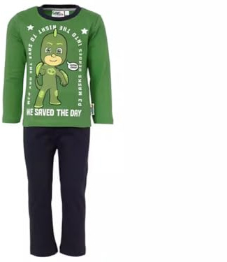 Lamaloli Pyjamahelden Schlafanzug Pyjama (DE/NL/SE/PL, Numerisch, 110, Regular, grün)
