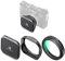 K&F Concept UV Filter,Gegenlichtblende und Objektivdeckel für Fujifilm Kamera X100-Serie, Kompatibel mit Fujifilm Kamera X100/X100F/X100S/X100T/X100V/X100VI -Schwarz (Nano-Xcel Serie)