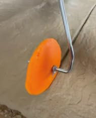 Roller o Mini Rodillo de retoque para juntas/uniones (touch-up) texturizado para cemento, mortero y monocapa, Tematización Hormigón Impreso Estampado (V LISO)