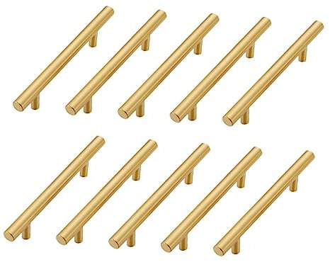 Uonlytech 10-teiliges Set Aus Massiver Aluminiumlegierung Schrankgriffe Schlankes Design Für Küche Schlafzimmer Badezimmer