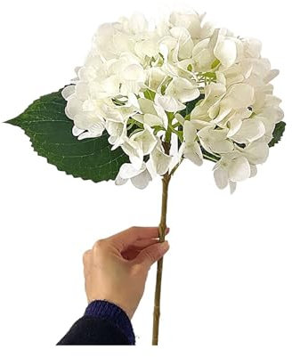 Hortensien Kunstblumen Künstliche simulierte Hortensienblüten, Hortensienpflanzen, Heimdekoration, Hochzeitssträuße, Tischdekoration, 1 Stück, 3 Stück, 5 Stück FüR Hochzeit, Haus, Hotel, Parteidekorat
