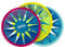 SUMMER GAMES Neopren Frisbee 3er Set, 30 cm Durchmesser, 3 Stück, Mehrfarbig