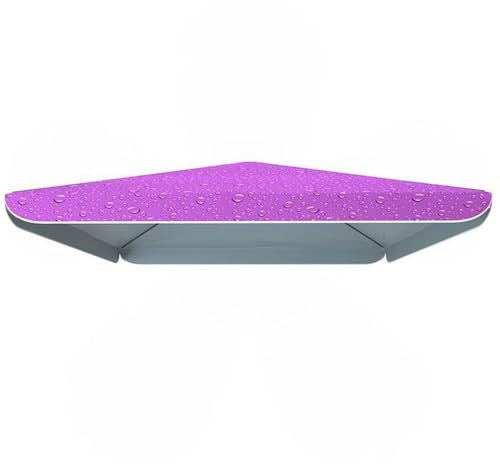 AGKANVCVNT Techo De Repuesto para Sombrilla 3.0x3.0 M Toldo De Recambio De Sombrilla Cuadrada 4 Varillas Cubierta De Recambio para Sombrilla De Jardín/Mercado/Playa, Impermeable(Purple,3x3(10'x10'))