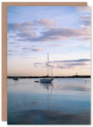 Artery8 Carol M Highsmith Art Card Block Island Sailboat Sunset Photo