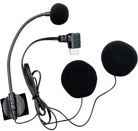 Helm Kopfhörer - Motorrad Bluetooth-Lautsprecher, klares Sprach-Soundsystem mit Typ-C-Anschluss | Wasserdichtes Rauschunterdrückungs-Audiogerät, Vlogger-Aufnahmeausrüstung, Outdoor-Interview-Kit