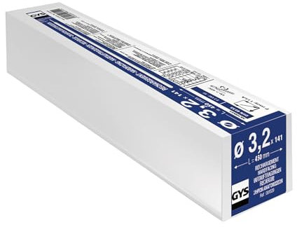GYS - ELECTRODES ELECTRODES RECHARGEMENT Ø 3.2-Etui DE 141-CONSOMMABLE Soudure MMA-Toutes Positions-(-) A L'ELECTRODE-AMORCAGE des 40V, 0 W, 0 V