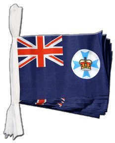 Flaggenfritze® Fahnenkette Australien Queensland, Läng 5,9 m