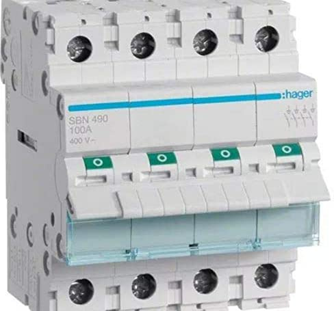 Hager SBN490 4P - Stromunterbrecher (100 A, -20-50 °C, -40-80 °C)