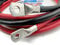 eXODA Batteriekabel Set 35 mm² 300cm mit Kabelschuhen M8 Rot und Schwarz für Auto Boot Motorrad und mehr flexibles Design hohe Materialqualität mit 99,9% Kupferanteil