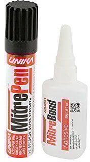 Unika MitreBond Industrial Superglue and MitrePen Activator