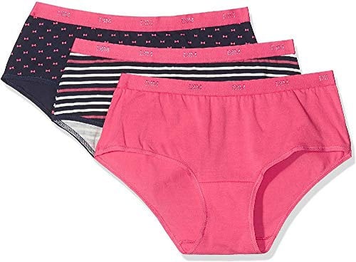 DIM Boxer Femme Les Pockets Coton Couleurs & Motifs x3, Lot Pretty Rose, M