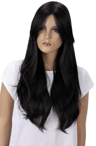 CAISHA 70cm Perücke Fasching Karneval Cosplay Party Schwarzbraun PHK21