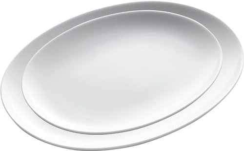 KAHLA 1UC193A9001UC BBQ Platten-Set 2tlg. | weißes Platten Set aus Porzellan