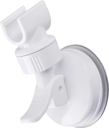 OUO - Soporte ajustable para cabezal de ducha de mano, con ventosa para baño, cabezal de ducha de mano extraíble y soporte de succión montado en la pared