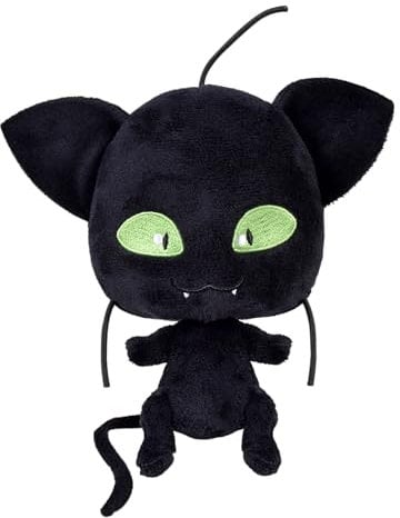 Bandai - Miraculous Ladybug - Weiches Stofftier 15cm - Plagg - P50692