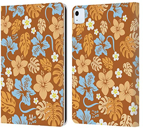 Head Case Designs Mélange Motifs Hawaïens Étui Portefeuille en Cuir Compatible avec Apple iPad Air 11 2020/2022/2024/2025