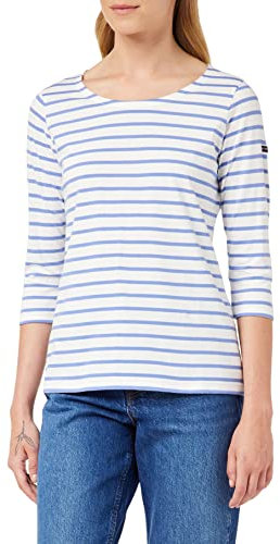 Armor Lux Damen Marinière ''Cap Coz'' Femme Pullover, Weiß/Orizzonte, Small