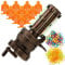 TIETHEKNOT Gatling Rapid Burst Rubber Band Toy Gun - 10 Targets, 200 Fluorescent & Color Bands