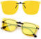 Goiteia CatEye Clip on Night Driving Glasses Anti Glare for Fashion Women,Effectively Minimize Glare from Oncoming Headlights,High Definition Vision
