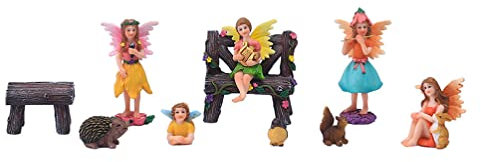 OSALADI 1 Set Decorazione Del Giardino Statue Di Fate in Resina Ornamento Di Fate in Resina Casa Delle Bambole Figurina Di Fata in Figurine Di in Mini Ornamenti