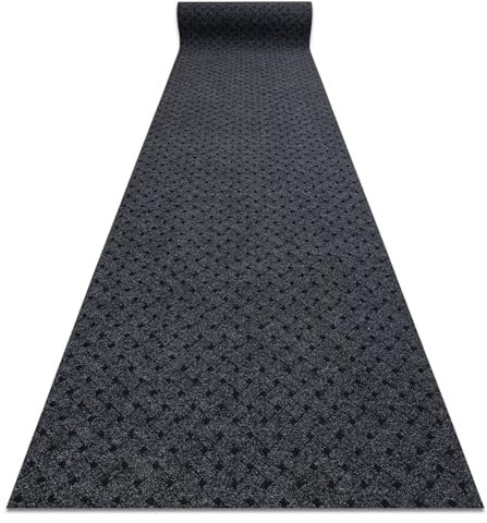 rugsx Runner - Türmatte rutschfest Vectra 900 Draußen, Innen Anthrazit 100x230 cm